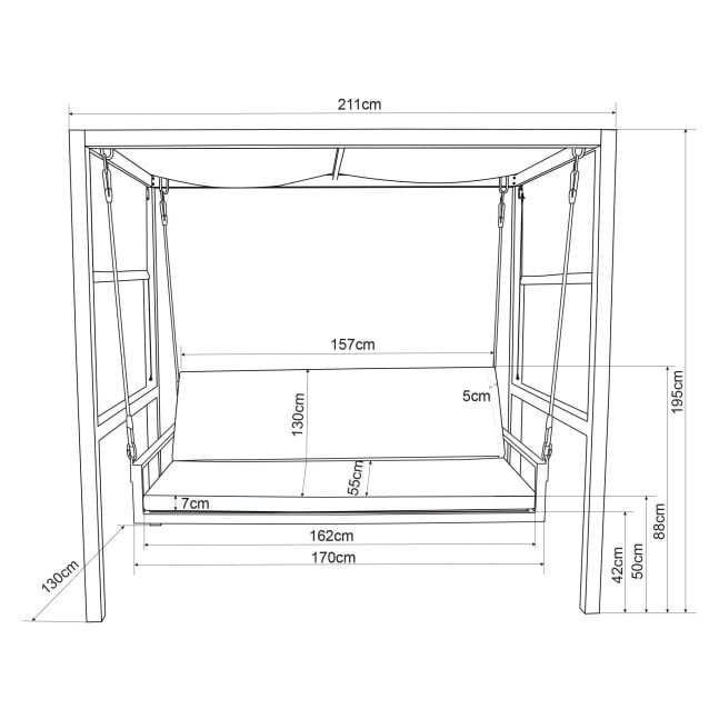 17 4e8381ef 4433 4fe4 94d7 eec3f0d8db5b GIO Pavilion cu leagăn gri Pentru Terasa sau Gradina 17 4e8381ef 4433 4fe4 94d7 eec3f0d8db5b