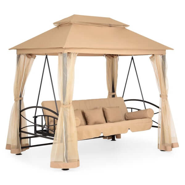 3 a8926261 1fe3 410d ae7a DAMARIS Pavilion cu leagan 3 locuri DAMARIS Pavilion cu leagan 3 locuri - imagine 2