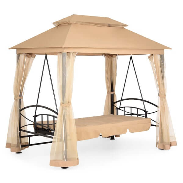 4 948e0e38 6e86 4990 9cf5 DAMARIS Pavilion cu leagan 3 locuri DAMARIS Pavilion cu leagan 3 locuri - imagine 3