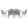 DRESDA Set mobilier terasă/grădină, 6 scaune și masă