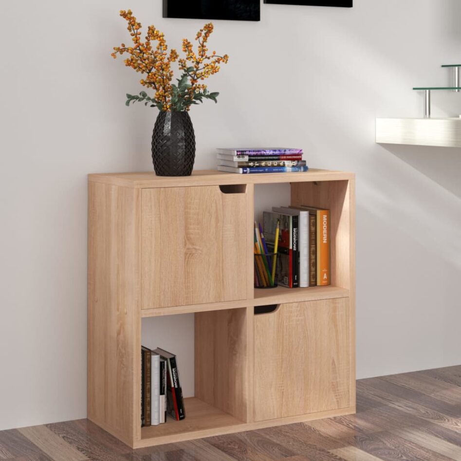 Bibliotecă, stejar sonoma, 60x27,5x59,5 cm, lemn prelucrat - imagine 3