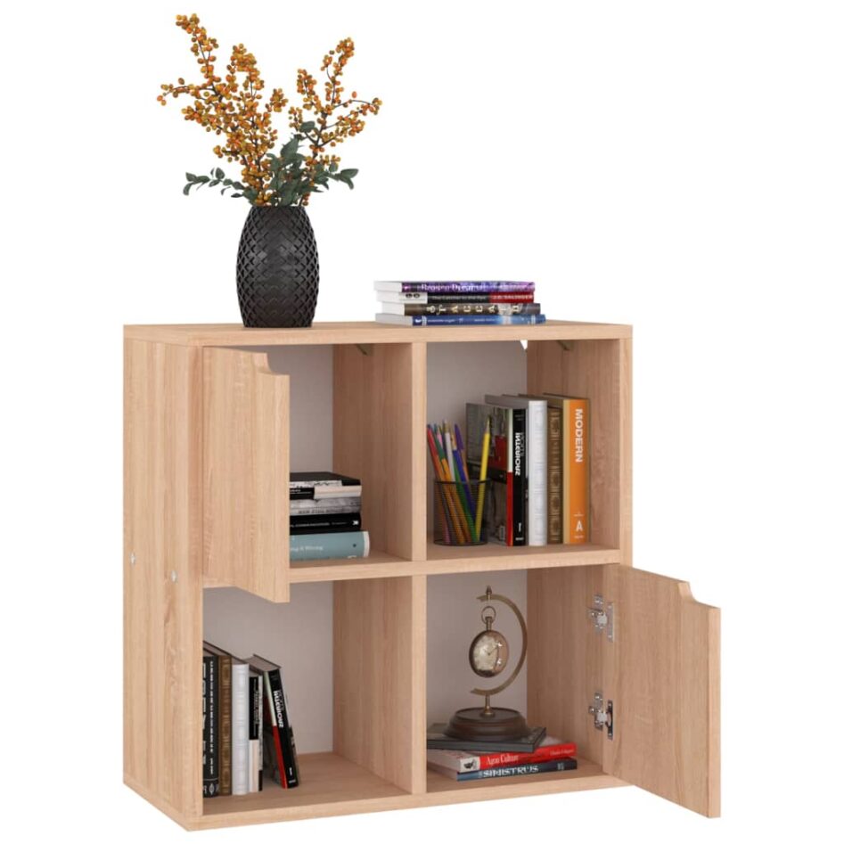 Bibliotecă, stejar sonoma, 60x27,5x59,5 cm, lemn prelucrat - imagine 4