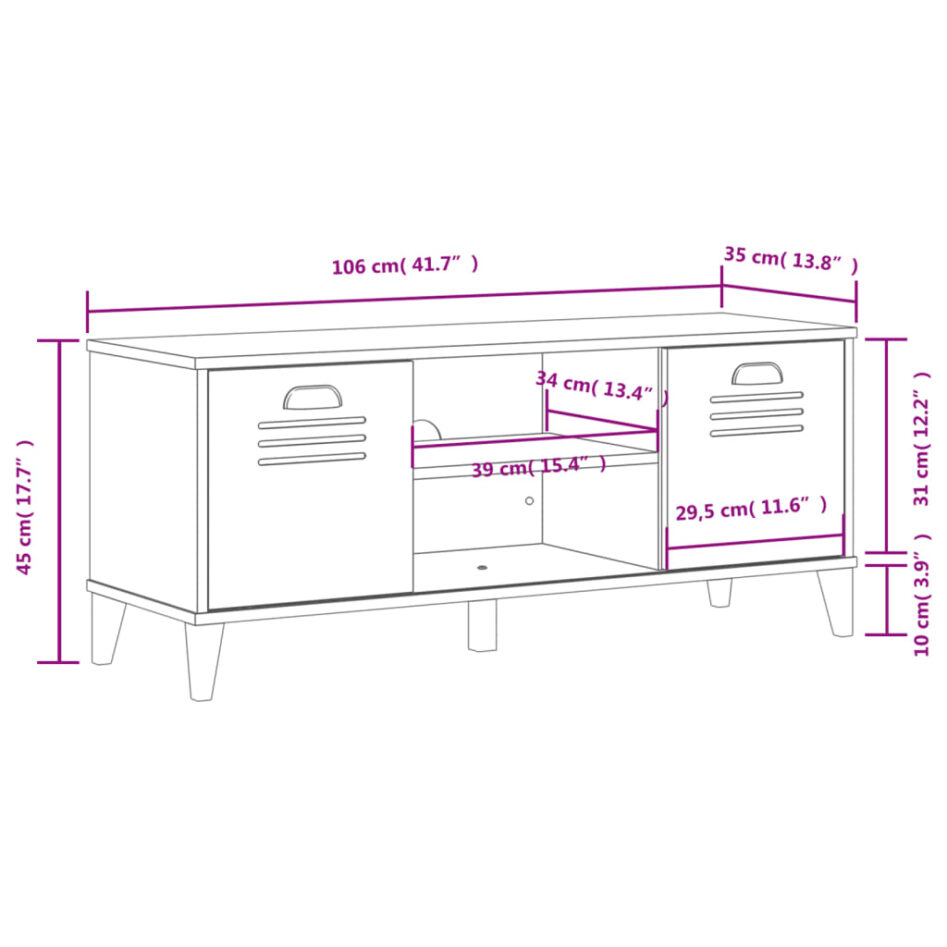 Bancă pantofi „VIKEN” gri antracit 106x35x45 cm, lemn prelucrat - imagine 10