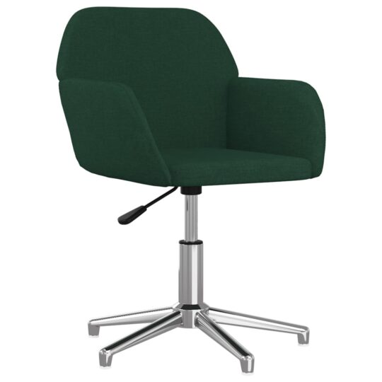 VXL8720287108252 a en hd 1 Scaun de birou pivotant, verde închis, textil VXL8720287108252 a en hd 1
