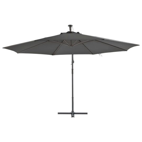 VXL8718475697442 g en hd 2 Umbrelă în consolă cu stâlp din aluminiu, 350 cm, antracit VXL8718475697442 g en hd 2
