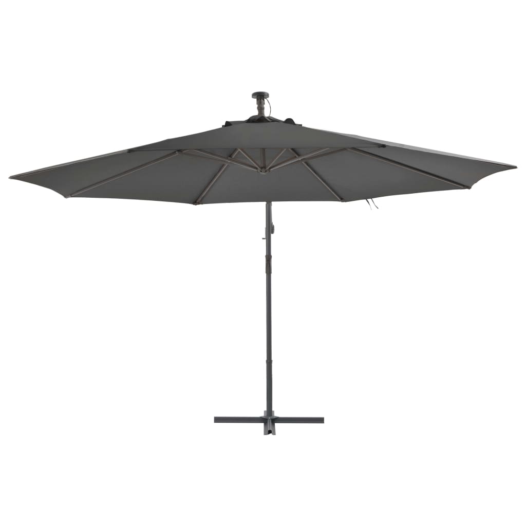 VXL8718475697442 g en hd 2 Umbrelă în consolă cu stâlp din aluminiu, 350 cm, antracit Umbrelă în consolă cu stâlp din aluminiu, 350 cm, antracit - imagine 4