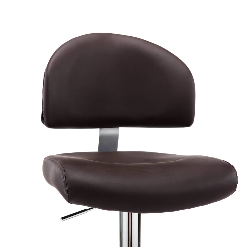 VXL8719883754260 g en hd 5 Scaun de bar, maro, piele ecologică Scaun de bar, maro, piele ecologică - imagine 6