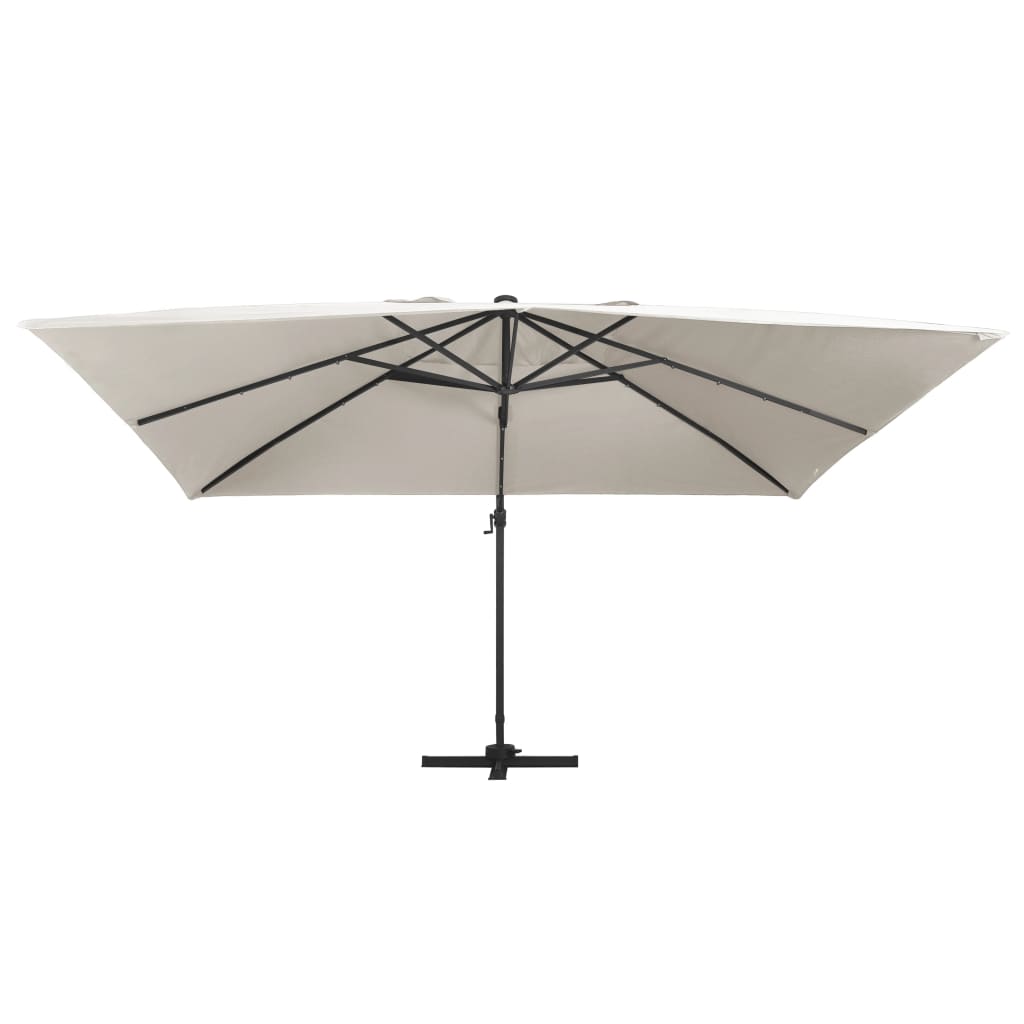 VXL8719883759050 g en hd 2 Umbrelă în consolă cu LED, stâlp din aluminiu nisipiu 400x300cm Umbrelă în consolă cu LED, stâlp din aluminiu nisipiu 400x300cm - imagine 3