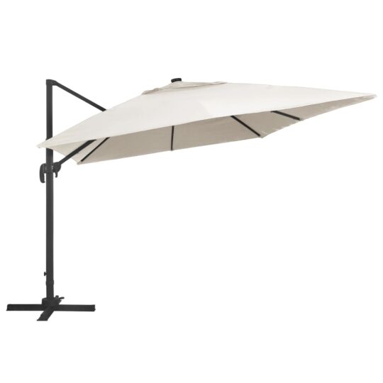 VXL8719883759050 g en hd 3 Umbrelă în consolă cu LED, stâlp din aluminiu nisipiu 400x300cm VXL8719883759050 g en hd 3