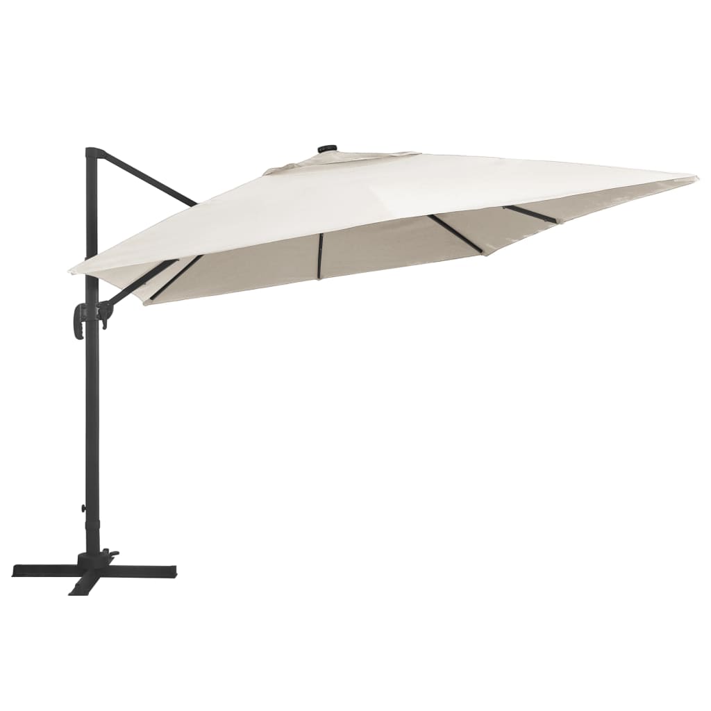 VXL8719883759050 g en hd 3 Umbrelă în consolă cu LED, stâlp din aluminiu nisipiu 400x300cm Umbrelă în consolă cu LED, stâlp din aluminiu nisipiu 400x300cm - imagine 4