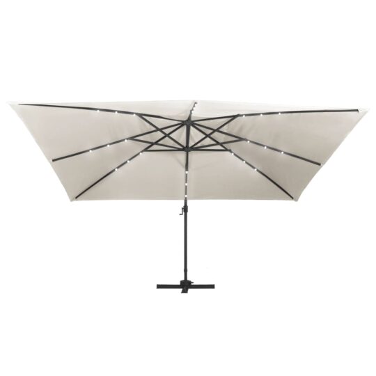 VXL8719883759050 g en hd 4 Umbrelă în consolă cu LED, stâlp din aluminiu nisipiu 400x300cm VXL8719883759050 g en hd 4