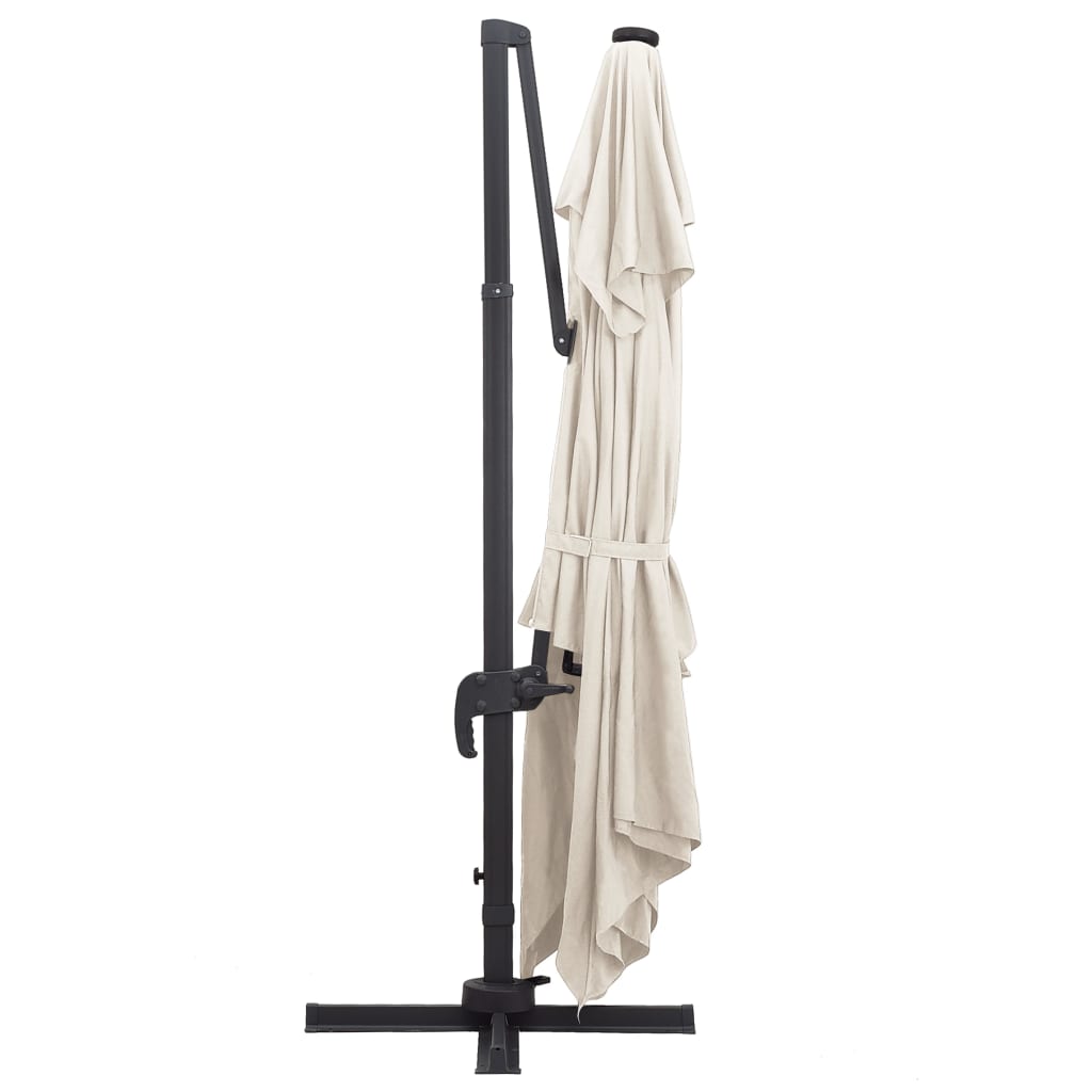 VXL8719883759050 g en hd 5 Umbrelă în consolă cu LED, stâlp din aluminiu nisipiu 400x300cm Umbrelă în consolă cu LED, stâlp din aluminiu nisipiu 400x300cm - imagine 6