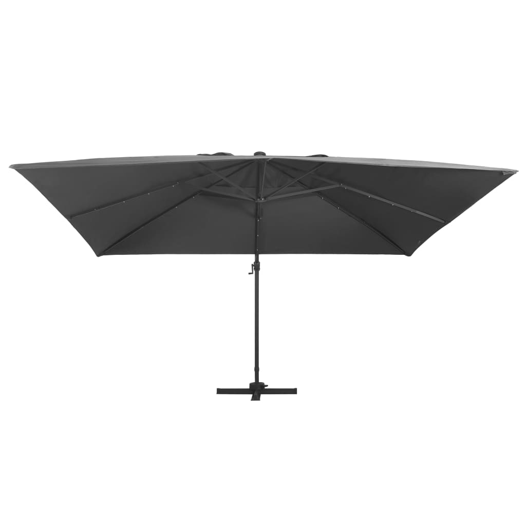 VXL8719883759074 g en hd 2 Umbrelă în consolă cu LED stâlp din aluminiu antracit 400x300cm Umbrelă în consolă cu LED stâlp din aluminiu antracit 400x300cm - imagine 3