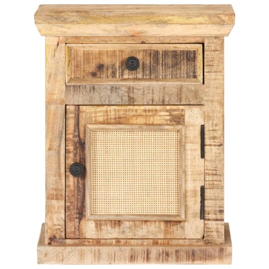 VXL8719883998268 g en hd 3 Noptieră, 40x30x50 cm, lemn masiv de mango și trestie naturală VXL8719883998268 g en hd 3