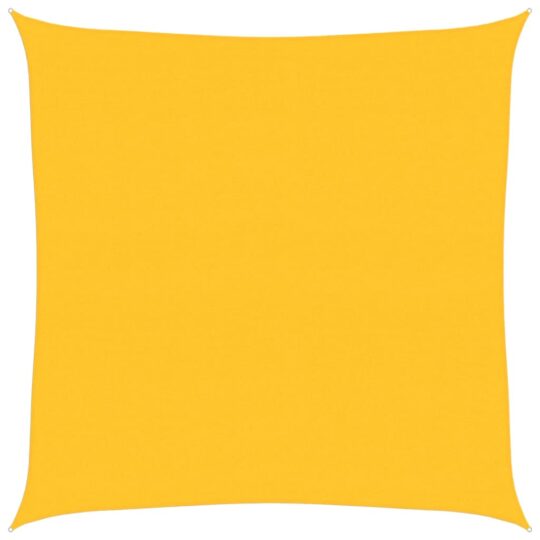 Alternative view of Pânză parasolar, galben, pătrat, 6x6 m HDPE, 160 g/m²