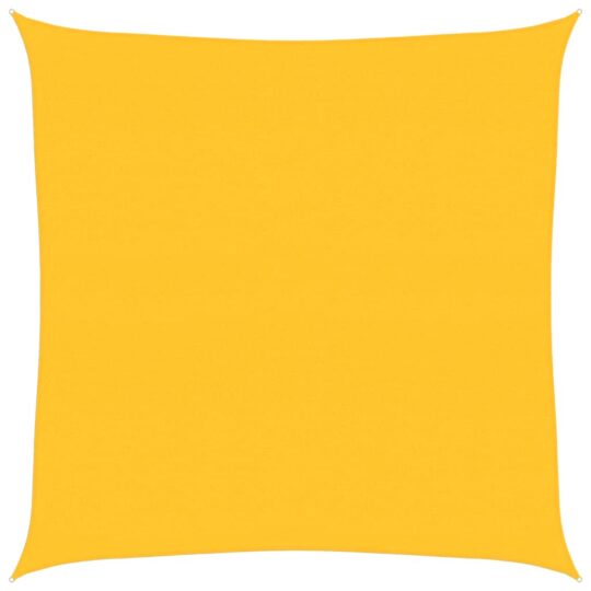 Alternative view of Pânză parasolar, galben, pătrat, 7x7 m HDPE, 160 g/m²