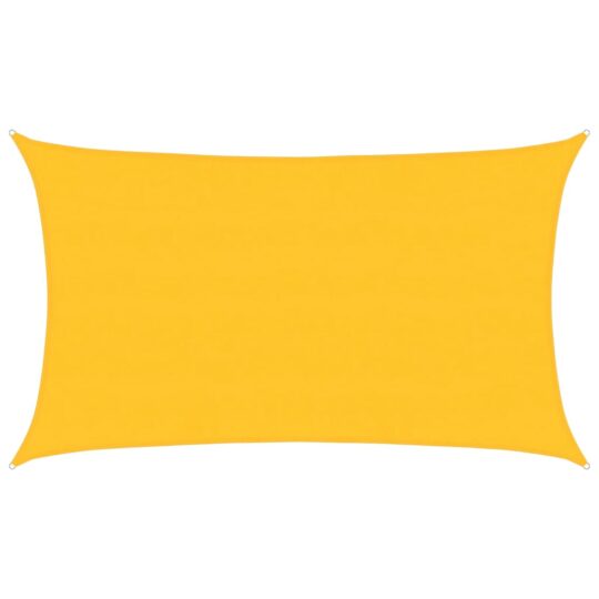 Alternative view of Pânză parasolar, galben dreptunghiular 5x8 m, HDPE, 160 g/m²