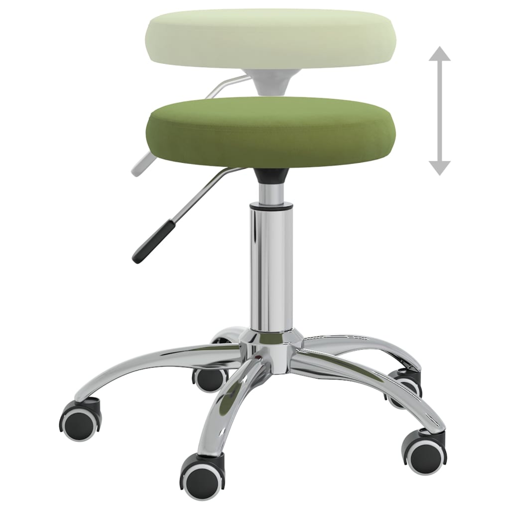 VXL8720286515563 g en hd 4 Scaun de birou pivotant, verde deschis, catifea Scaun de birou pivotant, verde deschis, catifea - imagine 6