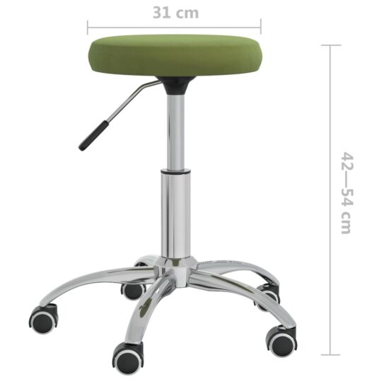 VXL8720286515563 g en hd 5 Scaun de birou pivotant, verde deschis, catifea VXL8720286515563 g en hd 5
