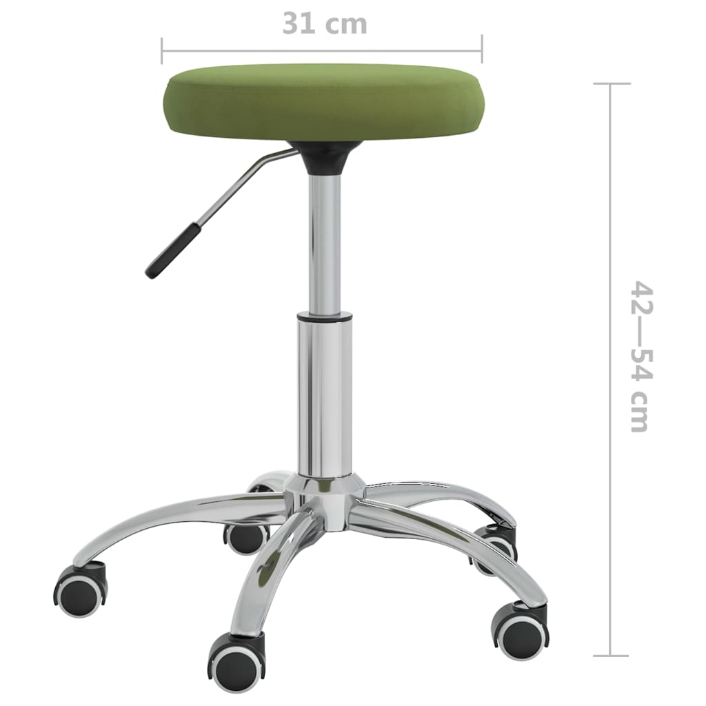 VXL8720286515563 g en hd 5 Scaun de birou pivotant, verde deschis, catifea Scaun de birou pivotant, verde deschis, catifea - imagine 7