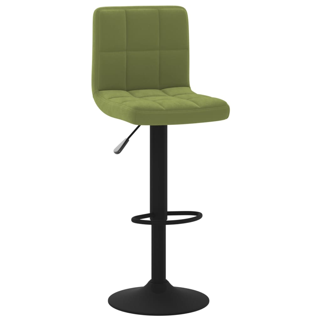 VXL8720286526767 a en hd 1 Scaun de bar, verde deschis, catifea Scaun de bar, verde deschis, catifea - imagine 2