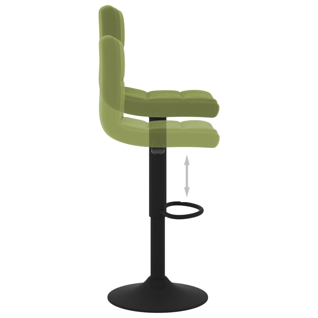 VXL8720286526767 g en hd 4 Scaun de bar, verde deschis, catifea Scaun de bar, verde deschis, catifea - imagine 6