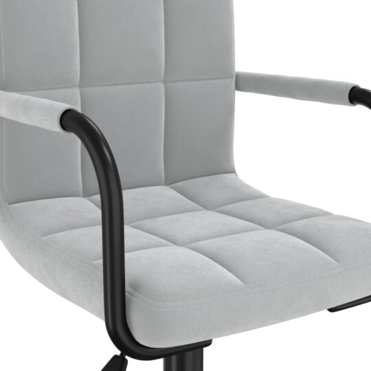 VXL8720286530900 g en hd 4 Scaun de birou pivotant, gri deschis, catifea VXL8720286530900 g en hd 4