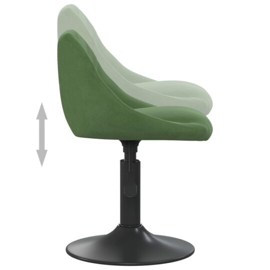 VXL8720286537107 g en hd 6 Scaune de bucătărie pivotante, 2 buc., verde închis, catifea VXL8720286537107 g en hd 6