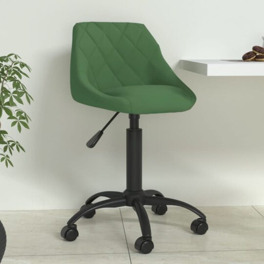 Scaun de bucătărie, verde închis, catifea