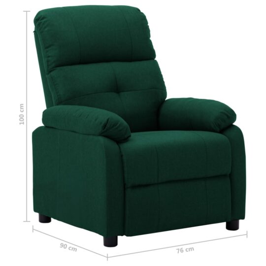 VXL8720286549957 g en hd 9 Fotoliu rabatabil electric, verde închis, material textil VXL8720286549957 g en hd 9