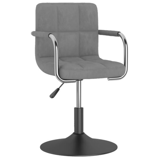 Alternative view of Scaun de bucătărie, gri deschis, catifea