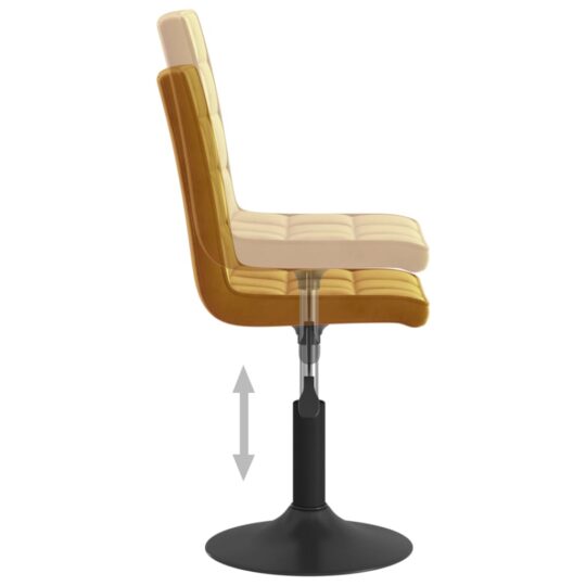 VXL8720286758151 g en hd 6 Scaune de masă pivotante, 4 buc., maro, catifea VXL8720286758151 g en hd 6
