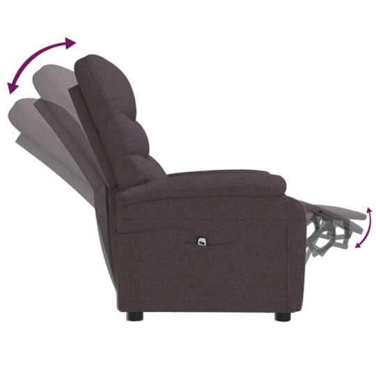 VXL8720287177722 g en hd 6 Fotoliu cu ridicare, maro închis, material textil VXL8720287177722 g en hd 6