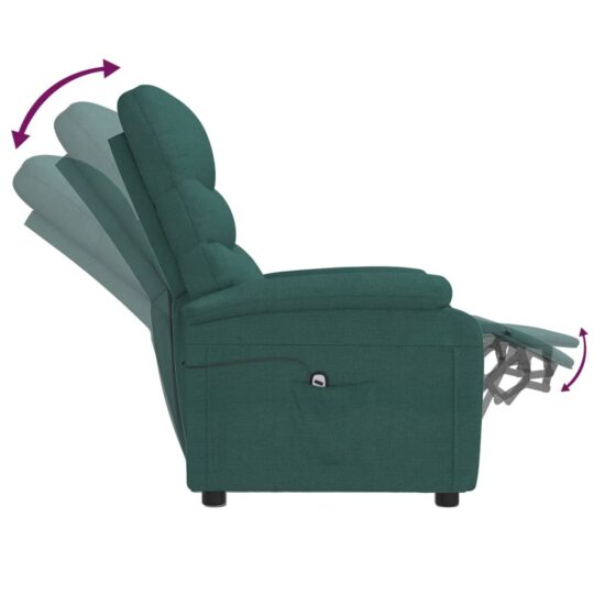 VXL8720287177739 g en hd 6 Fotoliu cu ridicare, verde închis, material textil VXL8720287177739 g en hd 6