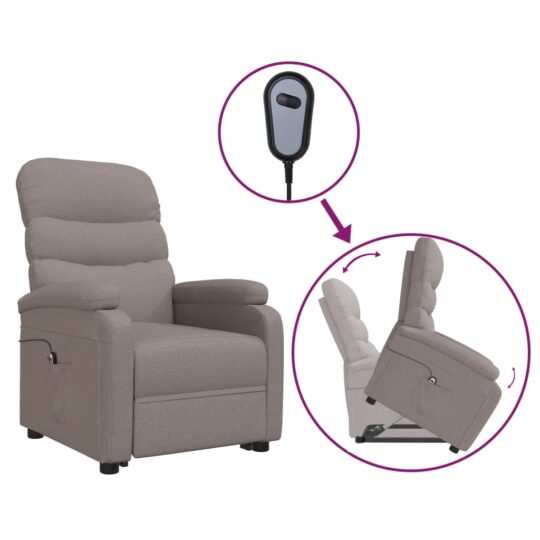 VXL8720287177753 a en hd 1 Fotoliu cu ridicare, gri taupe, material textil VXL8720287177753 a en hd 1