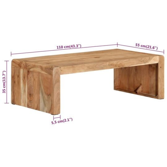 VXL8720845680718 g en hd 5 Măsuță de cafea, 110x55x35 cm, lemn masiv de acacia VXL8720845680718 g en hd 5