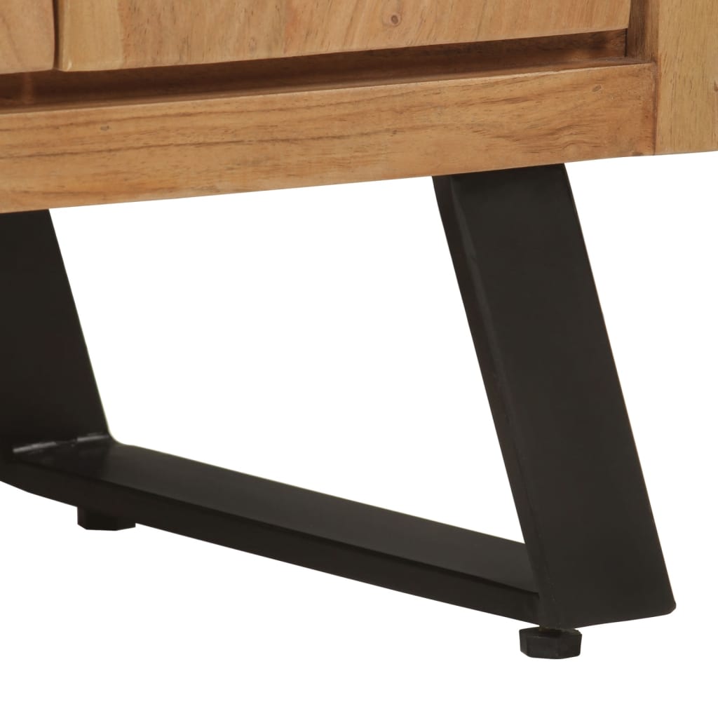 VXL8720845731137 g en hd 6 Servantă cu 2 uși, 55x36x72 cm, lemn masiv acacia Servantă cu 2 uși, 55x36x72 cm, lemn masiv acacia - imagine 7