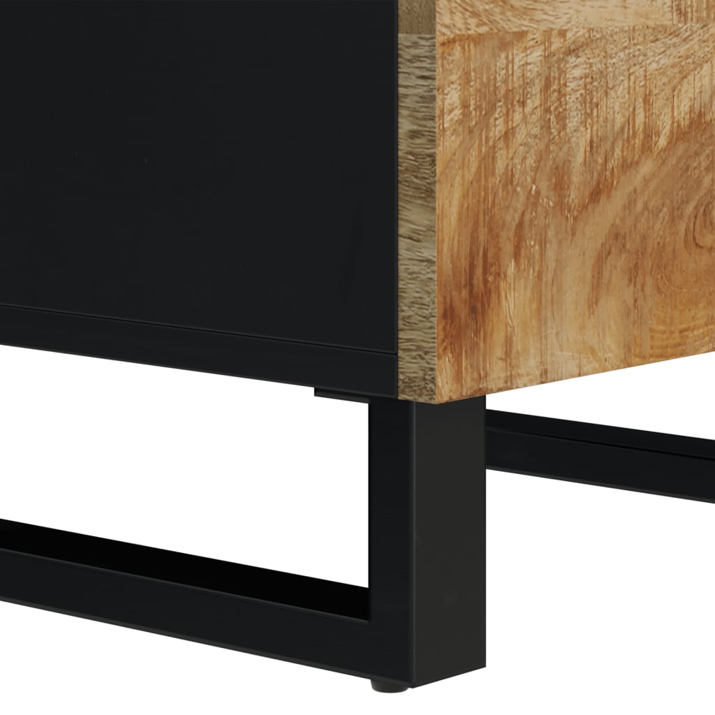 VXL8720845781651 g en hd 6 Dulap înalt cu 3 uși, 40x33x110 cm, lemn masiv mango și fier Dulap înalt cu 3 uși, 40x33x110 cm, lemn masiv mango și fier - imagine 8