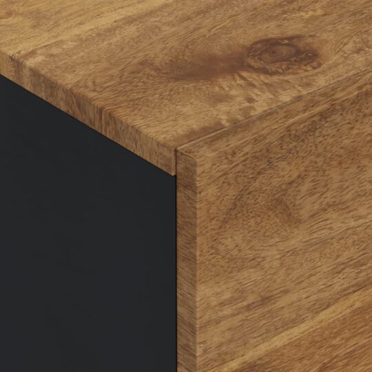 VXL8720845781682 g en hd 5 Dulap înalt cu 3 uși, 40x33x110 cm, lemn masiv mango și fier VXL8720845781682 g en hd 5