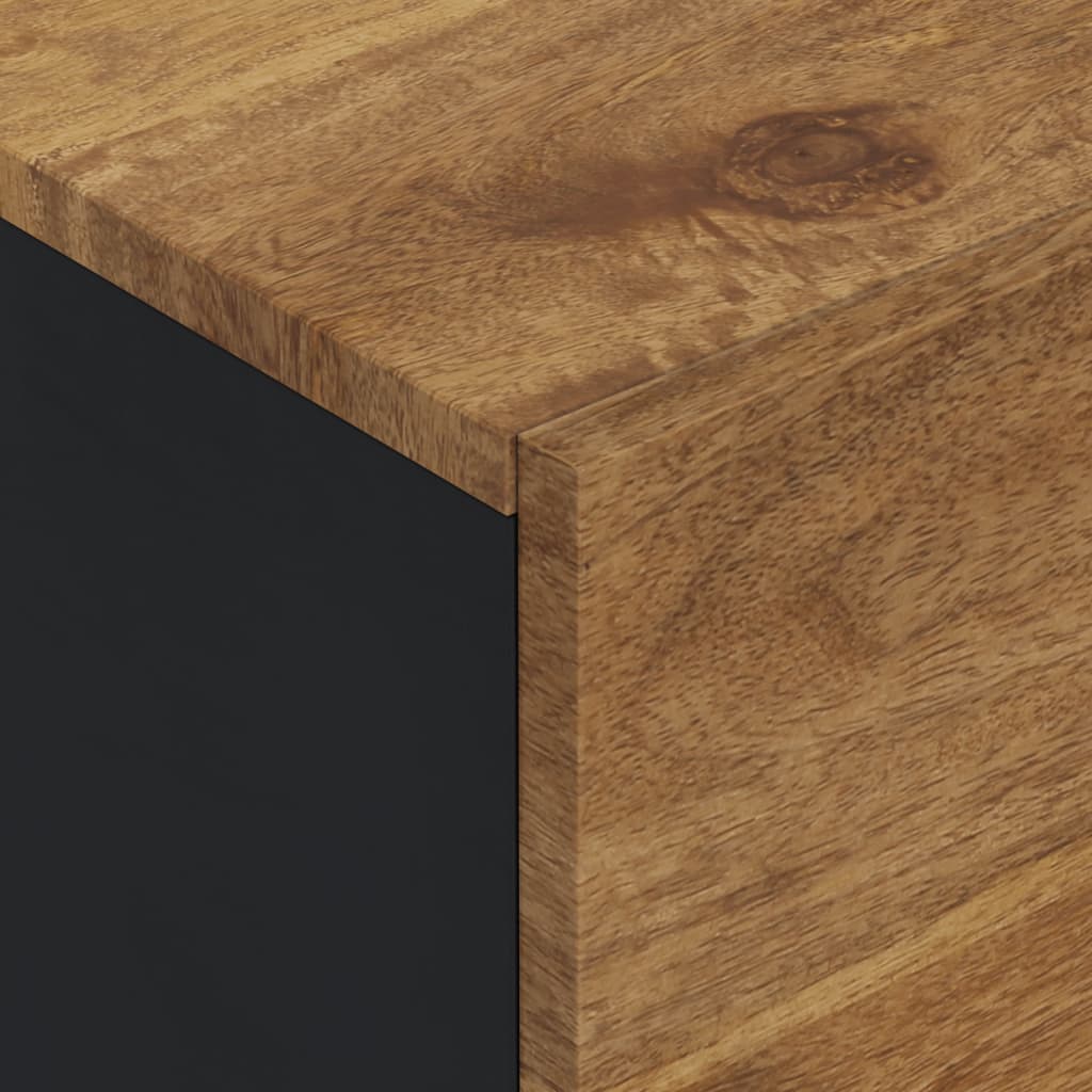 VXL8720845781682 g en hd 5 Dulap înalt cu 3 uși, 40x33x110 cm, lemn masiv mango și fier Dulap înalt cu 3 uși, 40x33x110 cm, lemn masiv mango și fier - imagine 7