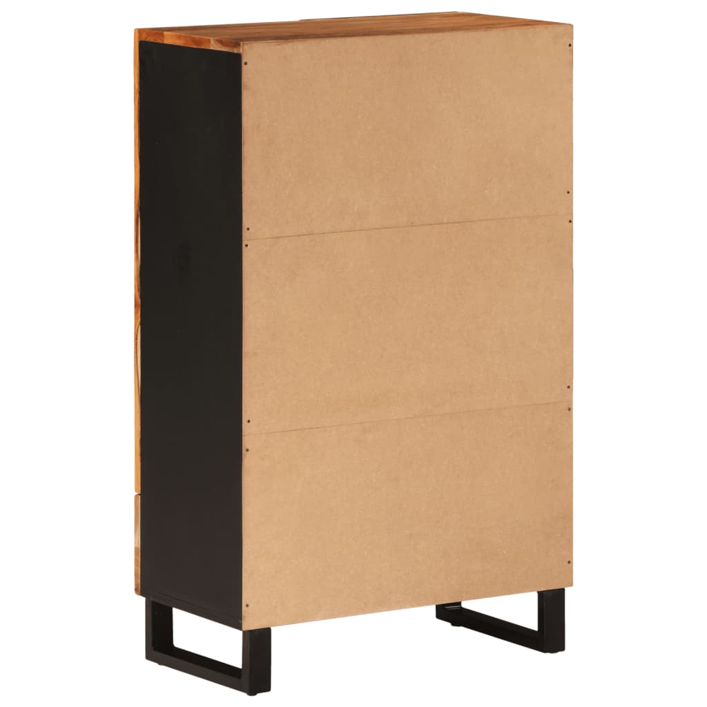 VXL8720845781705 g en hd 3 Dulap cu sertar, 60x33x100 cm, lemn masiv de acacia și fier Dulap cu sertar, 60x33x100 cm, lemn masiv de acacia și fier - imagine 5