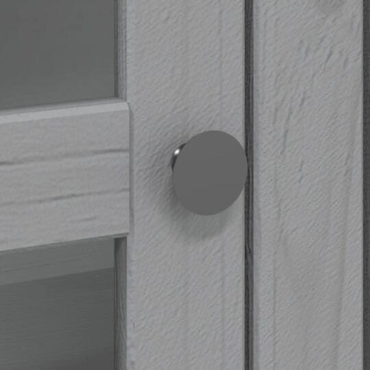 VXL8720845914189 g en hd 5 Dulap cu uși din sticlă „BODO”, gri, lemn masiv de pin VXL8720845914189 g en hd 5