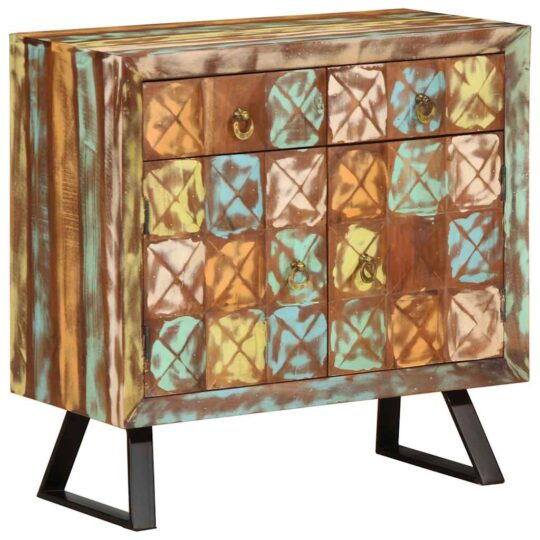 VXL8721012136755 g en hd 11 Dulap/sertar multicolor 70x35x70 cm lemn masiv reciclat VXL8721012136755 g en hd 11