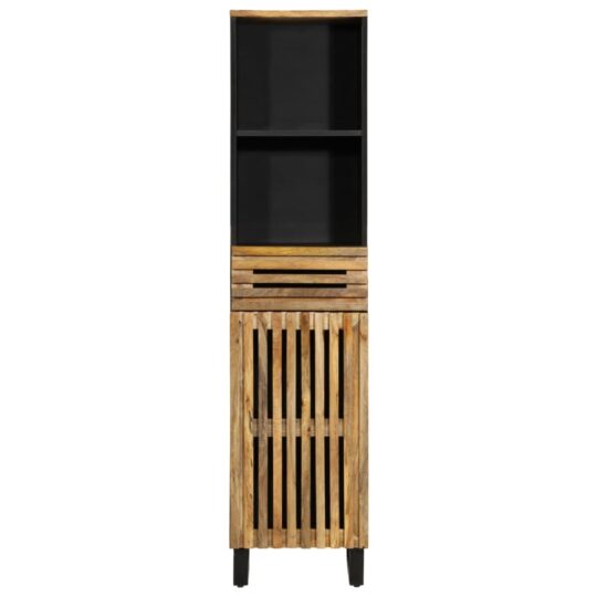 Alternative view of Dulap, 38x34x160 cm, lemn masiv de mango brut