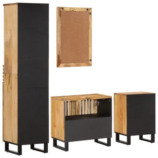 VXL8721012988965 g en hd 3 Set mobilier de baie, 4 piese, lemn masiv de mango brut VXL8721012988965 g en hd 3