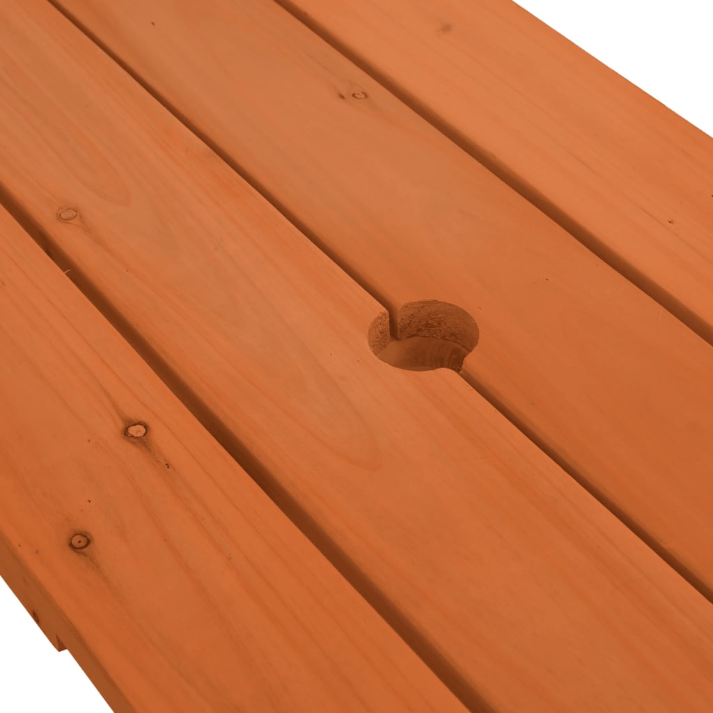 VXL8721102643200 g en hd 5 Masă picnic pentru 4 copii, orificiu umbrelă, lemn masiv brad Masă picnic pentru 4 copii, orificiu umbrelă, lemn masiv brad - imagine 7