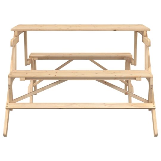 VXL8721102643255 g en hd 2 Masă de picnic cu bănci, lemn masiv brad, convertibilă 2 în 1 VXL8721102643255 g en hd 2