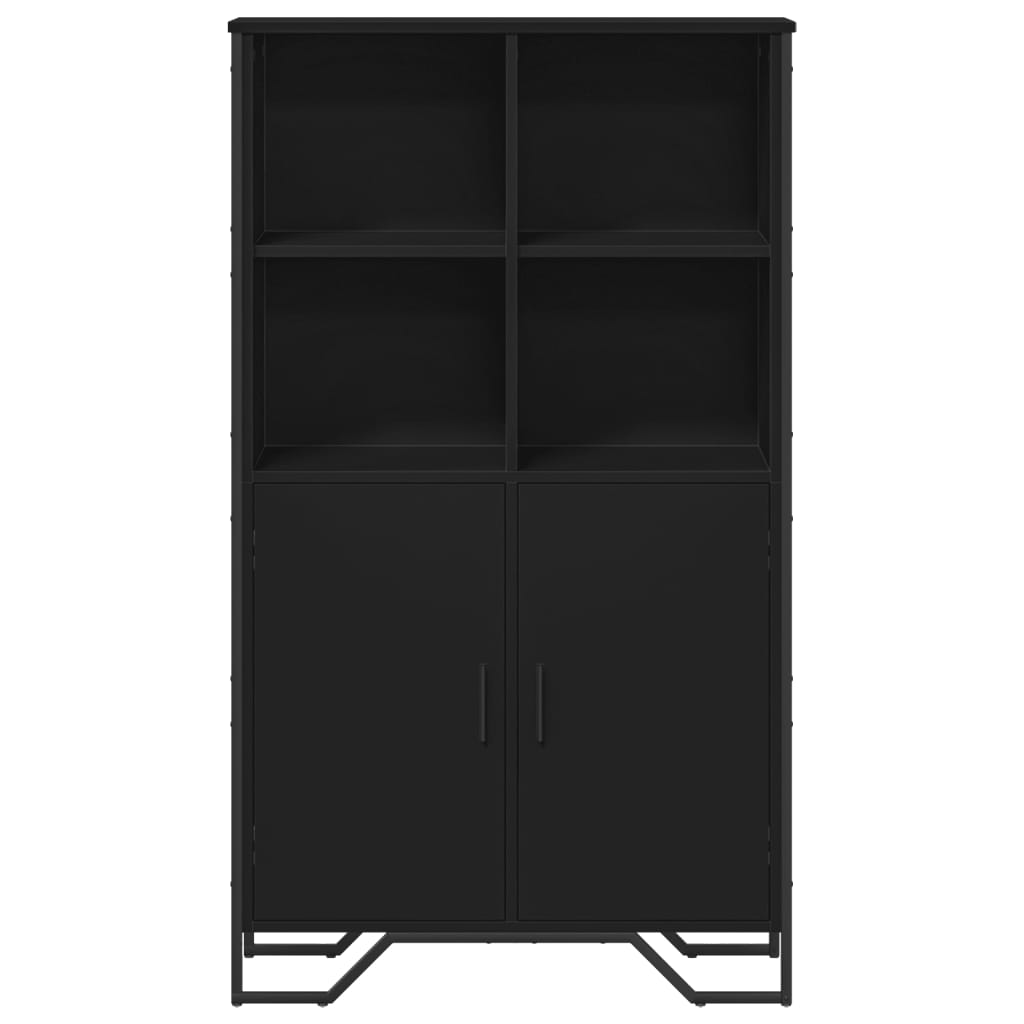 VXL8721102811623 g en hd 2 Dulap înalt, negru, 79,5x35,5x137,5 cm, lemn prelucrat Dulap înalt, negru, 79,5x35,5x137,5 cm, lemn prelucrat - imagine 4