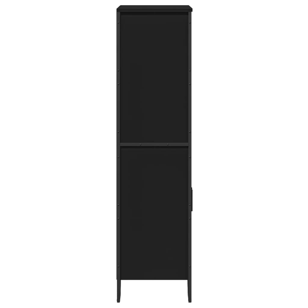 VXL8721102811623 g en hd 3 Dulap înalt, negru, 79,5x35,5x137,5 cm, lemn prelucrat Dulap înalt, negru, 79,5x35,5x137,5 cm, lemn prelucrat - imagine 5
