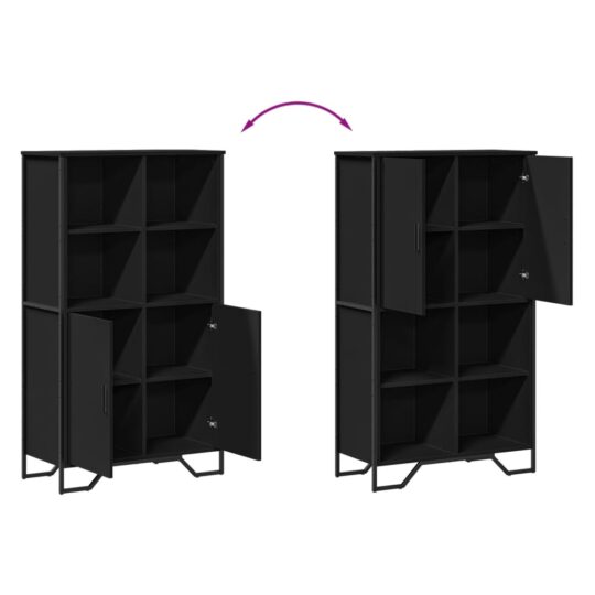 VXL8721102811623 g en hd 7 Dulap înalt, negru, 79,5x35,5x137,5 cm, lemn prelucrat VXL8721102811623 g en hd 7